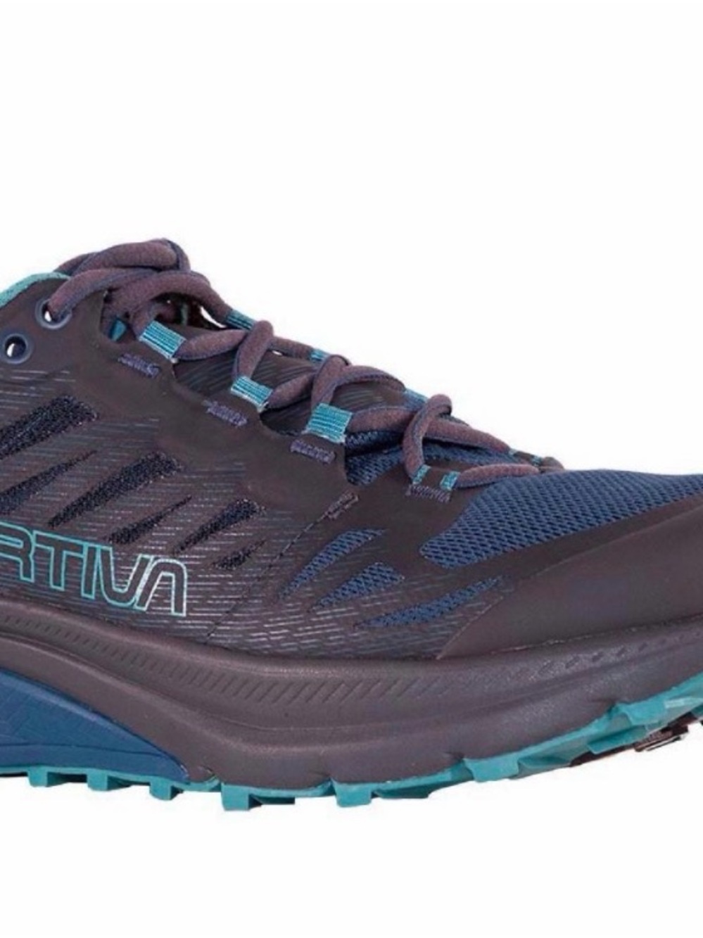 La Sportiva Jackal II Women's Trail Running Shoe - Carbon/Lagoon